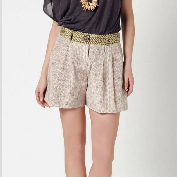 Anthropologie Pants - Anthropologie Corey Lynn Calter Boho Silk Shorts 8
